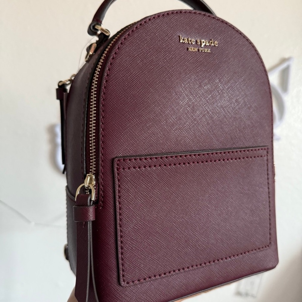 Kate Spade Burgundy Backpack